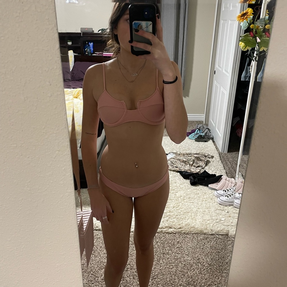 Pink bikini set